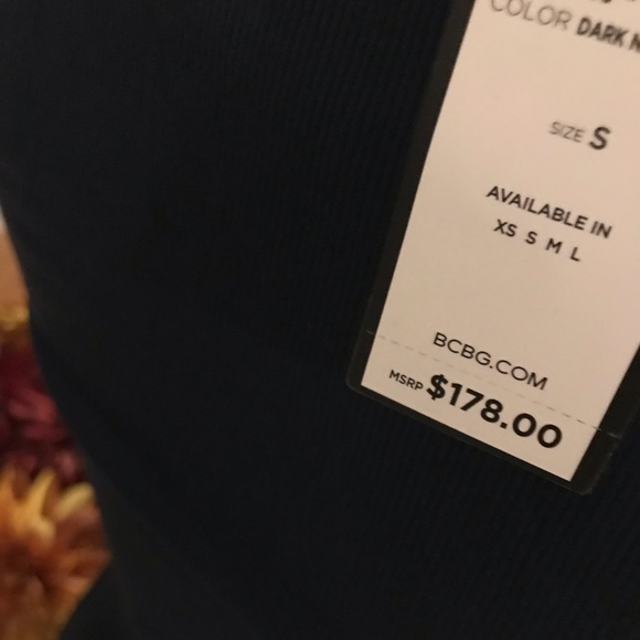 BCBG Max Azria Womens Navy Blue Maxi Dress - Picture 4 of 8